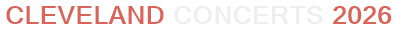 Cleveland Concerts 2026